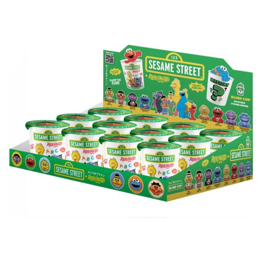 Funmaker Inc. Sesame Street Rokimoto Cup of Fun présentoir figurines Blind Box Wave 1 10 cm (12) (FNMK-675507-MC)