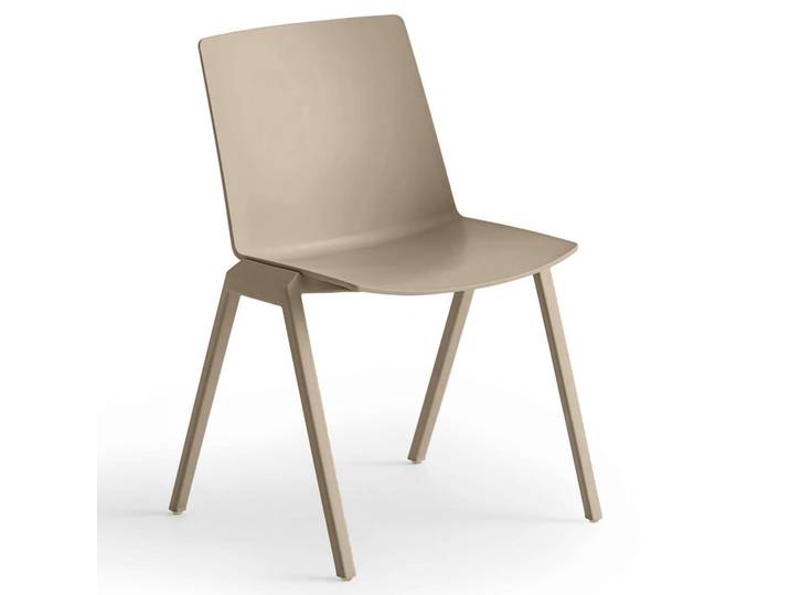 Besucherstuhl Gaber Jubel IV Beige ohne Armlehnen, Neu – Perfekt für Büro und Empfang
