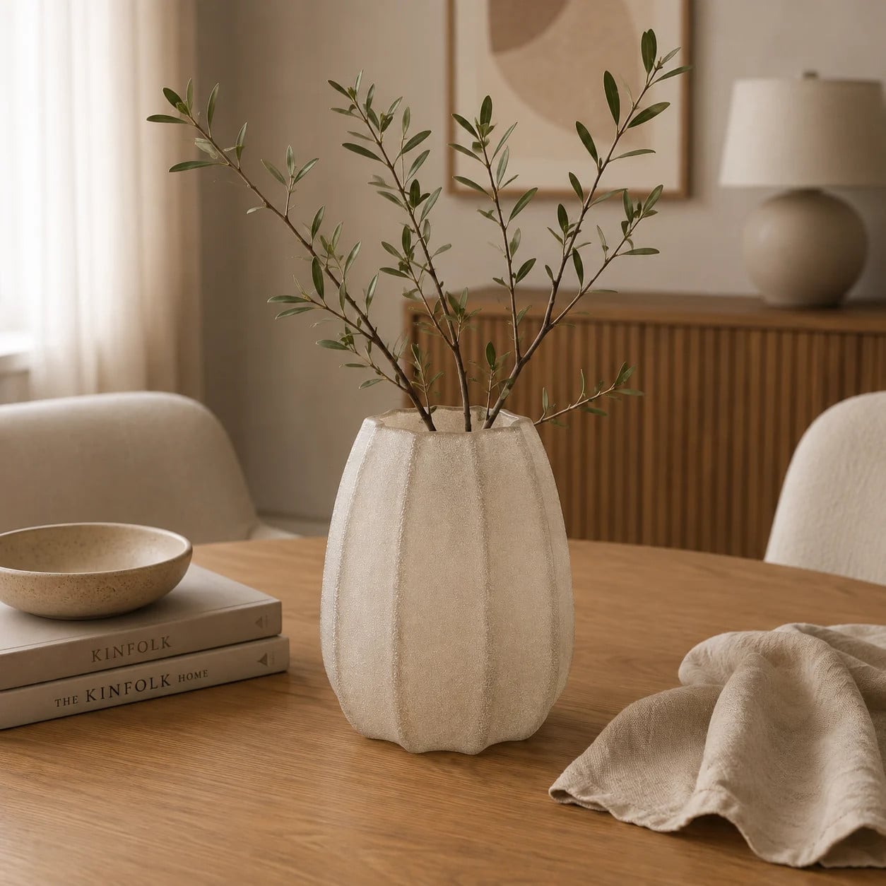 Countryfield Reina Conische Vaas Beige