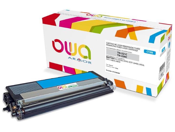 OWA Toner compatible BROTHER TN321 TN326 - K15783OW - Cyan