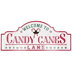 Weihnachts Wandschmuck Candy Canes Lane