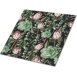 FLIESENAUFKLEBER 9 Stück 30x30 cm selbstklebend Sukkulenten