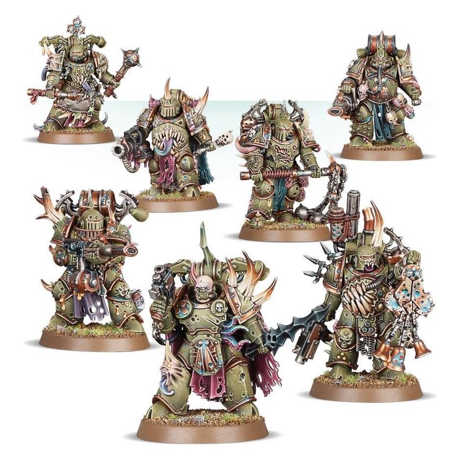 Games Workshop Warhammer 40k - Death Guard Plague Marines (Kunststoff) (43-55)