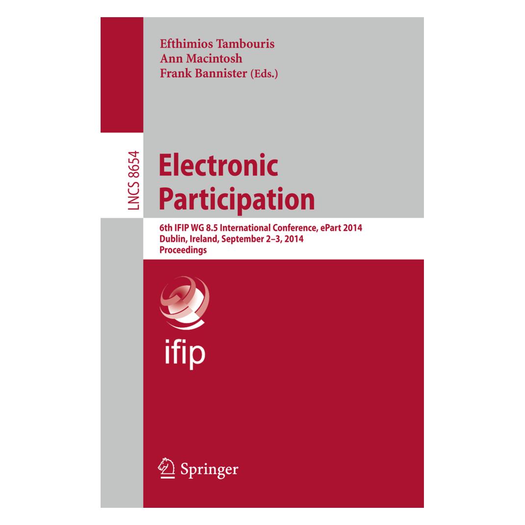 Springer Electronic Participation (Englisch, Softcover, Ann Macintosh, Edward Bannister, Efthimios Tambouris, Frank Edward Bannister) (55563292)