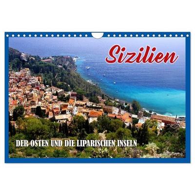 Sizilien - der Osten und die Liparischen Inseln (Wandkalender 2027 DIN A4 quer), CALVENDO Monatskalender