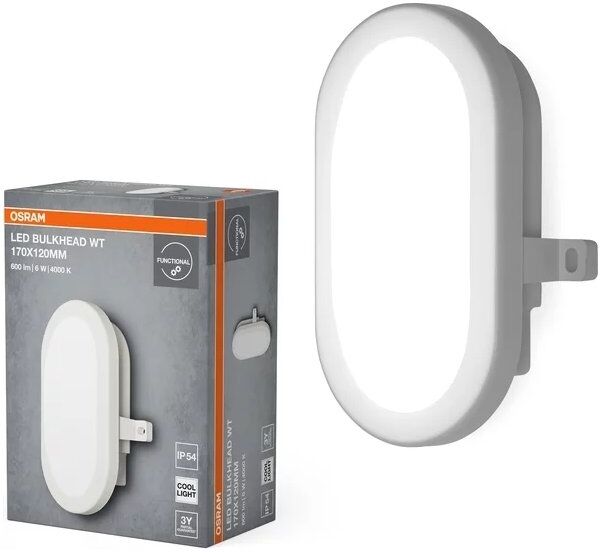 Osram Led-Væglampe, Hvid - 6w, 4000k