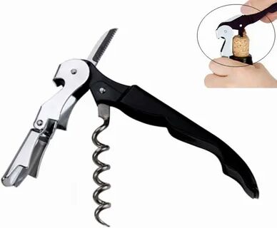 Inspire Daily Merch Professional Waiters Corkscrew Stainless Steel Wine Opener Beer Bottle Opener And Foil Cutter For Wine Lovers Gift red