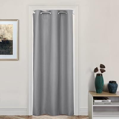 DriftAway Doorway Curtain Panel Closet Curtain Solid Blackout Curtain 1 Panel