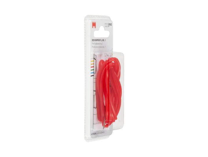 Max Hauri Designprofil Rot 90 × 3.7 cm 4 Stück