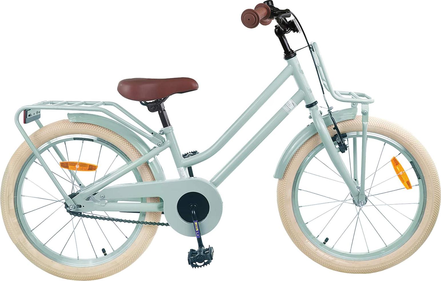 Kinderfahrrad 18 Zoll für 5-7 Jahre alt Hellgrün