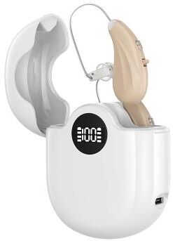 LightInthebox Hearing Aids, Digital Hearing Aids For Seniors With Noise Cancelling, Rechargeable Hearing Amplifier With Volume Control, Hearing Assist Hearing Loss Devices With Charging Case