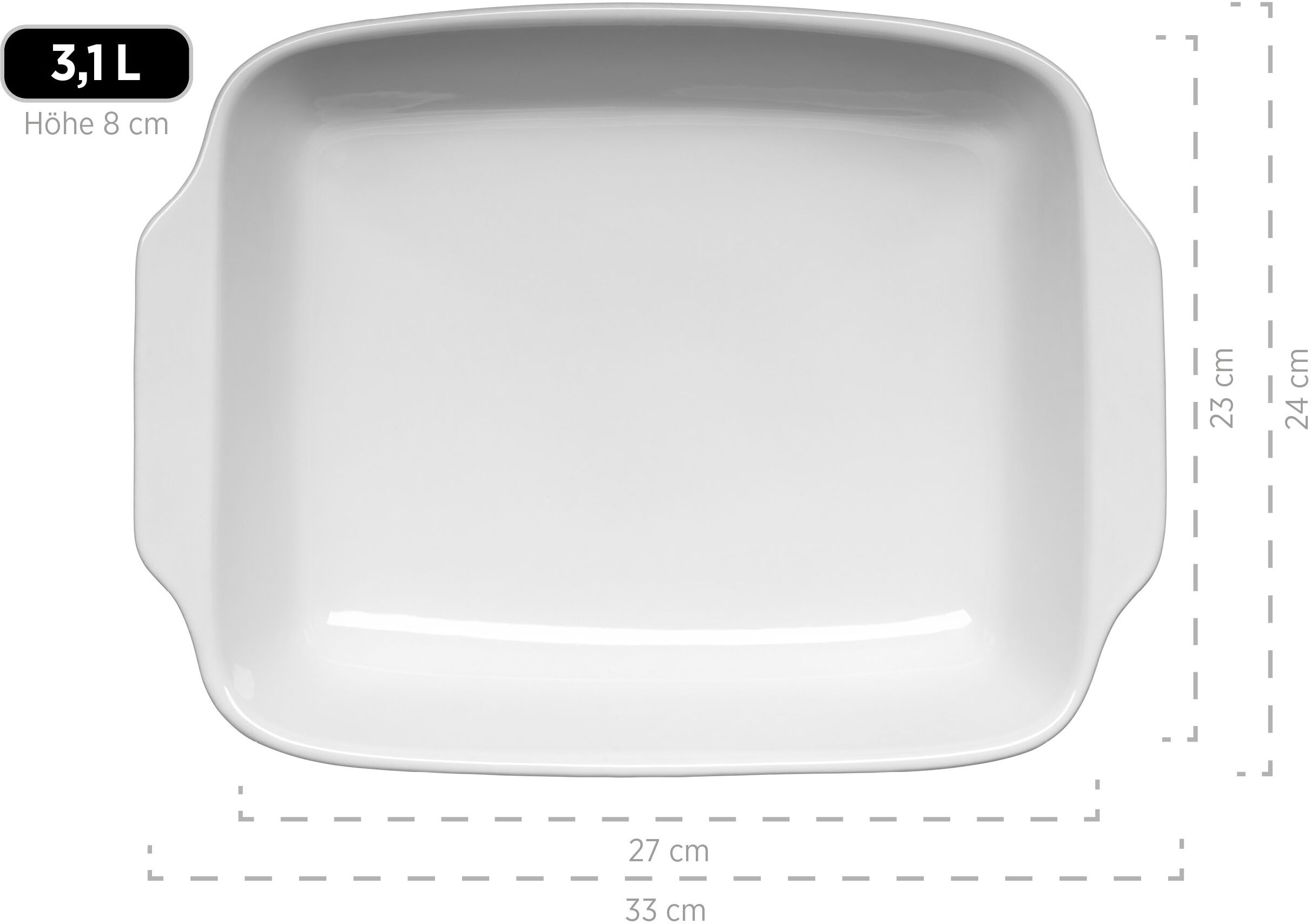Auflaufform MÄSER "Kitchen Time", grün, Auflaufformen, Auflaufform