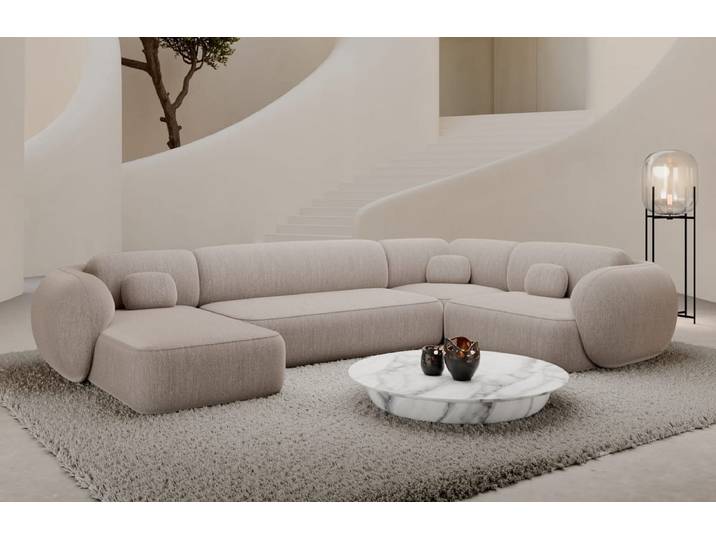 Wohnlandschaft Altea U-Form aus Stoff