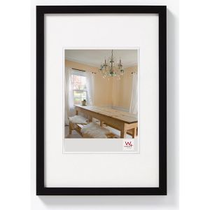 walther-design Bilderrahmen Peppers BP430B, 24 x 30 cm, Echtglas, Holzrahmen, schwarz