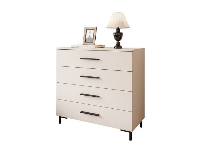 Lookway Kommode LINA KASCHMIR 4S mit LED Beleuchtung, 95x40x86 cm