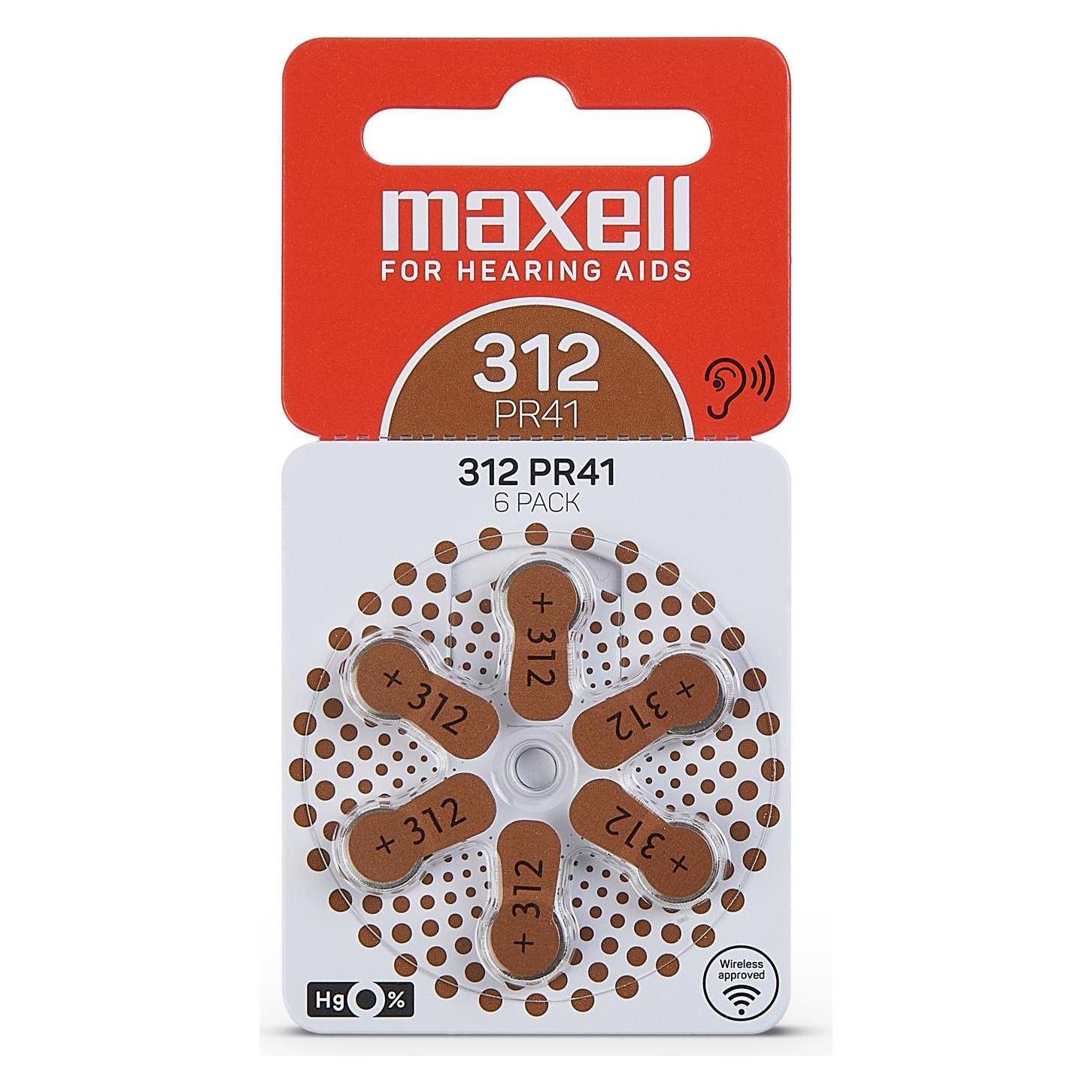 Maxell PR312 (PR41) (6 Stk., A312) (790421)