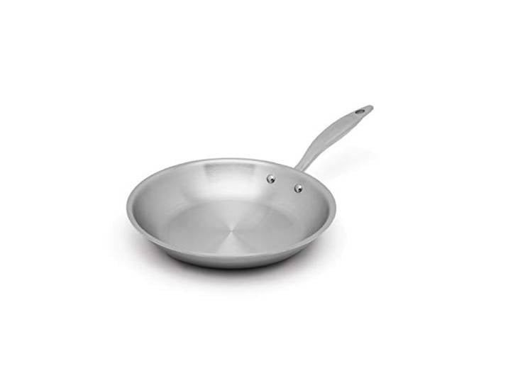 Heritage Steel 26,7 cm Bratpfanne – Made in USA – Titanverstärkte 316Ti Edelstahlpfanne mit 5-lagiger Konstruktion – Induktionsfertig und vollständig verkleidet