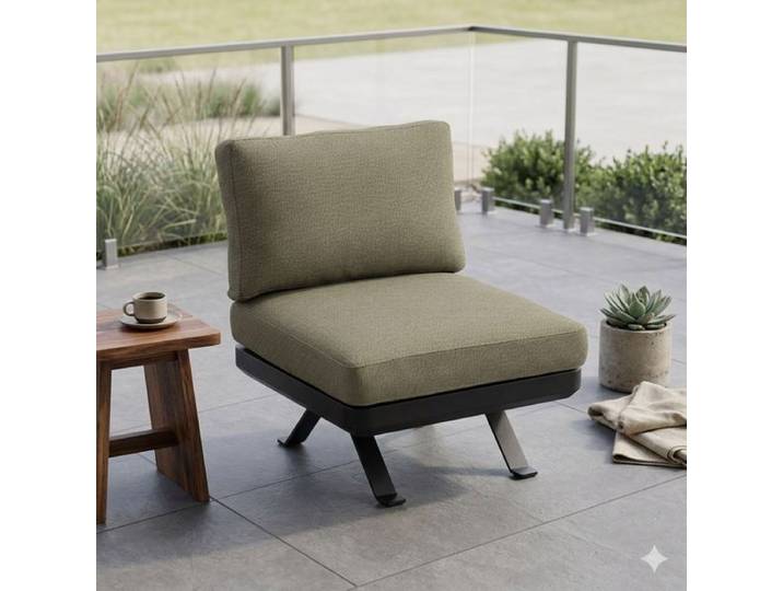 Zebra Sky Loungesessel Aluminium/Sunproof