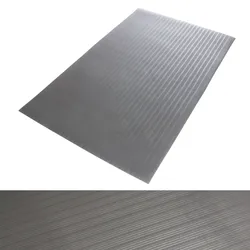 etm Anti-Ermüdungsmatte Softer-Work-Mat   Gerippt   Grau