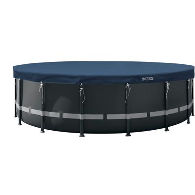 Pool-Abdeckplane INTEX "Deluxe", blau, 549, Polyethylen (PE), Planen, Ø 549 cm