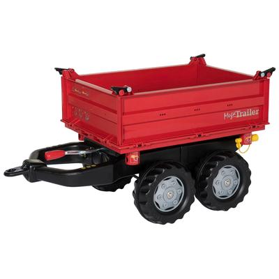 Kinderfahrzeug-Anhänger ROLLY TOYS "Mega Trailer", rot, Spielfahrzeug-Anhänger, KinderB:45cm H:47cm L:88cm, Kunststoff, für Trettraktoren, B:45cm H:47cm L:88cm