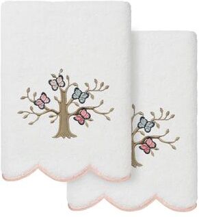 Authentic Hotel and Spa 100% Turkish Cotton TERESA Scallop Embellished Towel Collection.