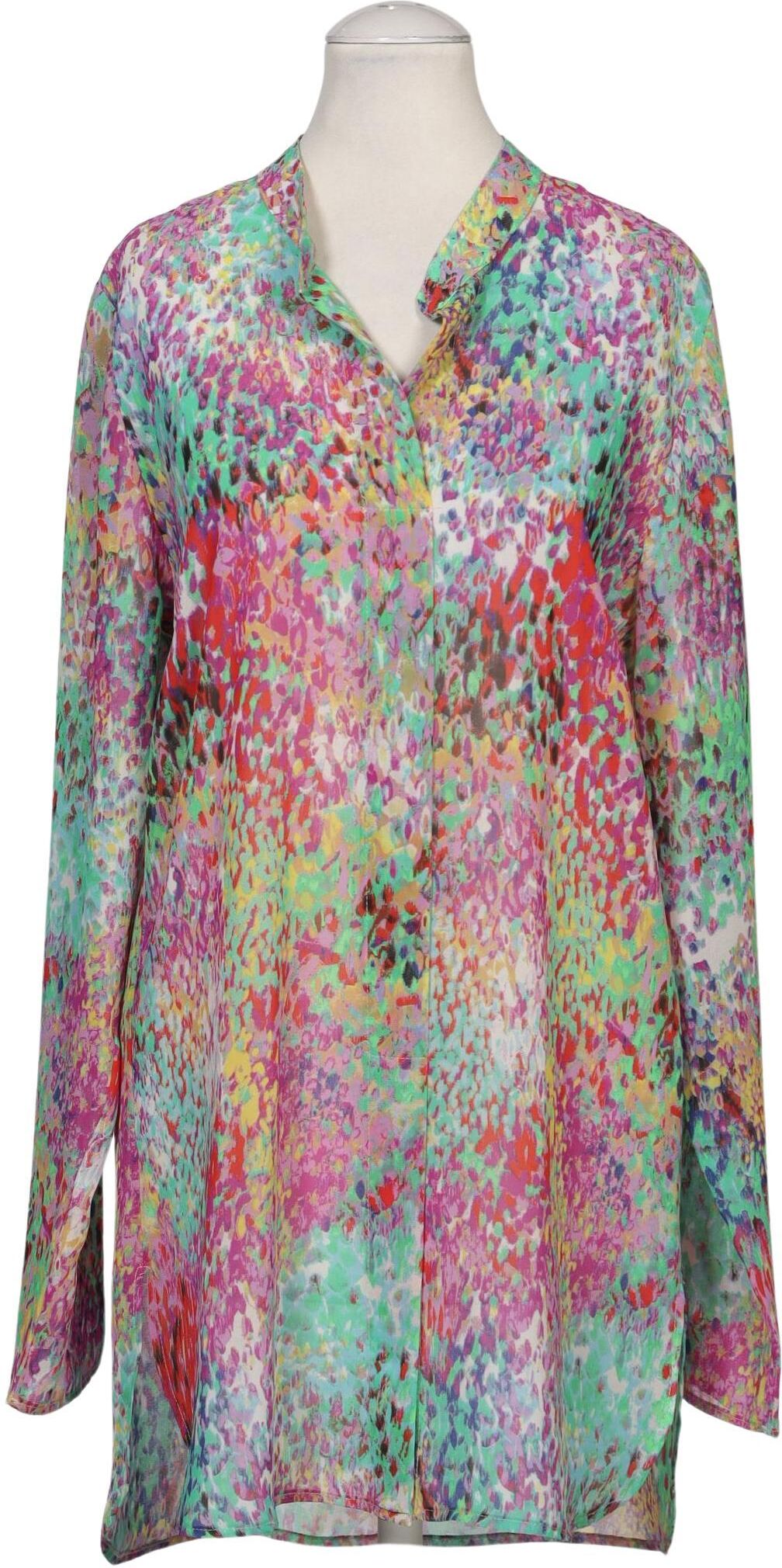 SEM PER LEI Damen Bluse, Mehrfarbig, Gr. EU 36, Synthetik - Second Hand