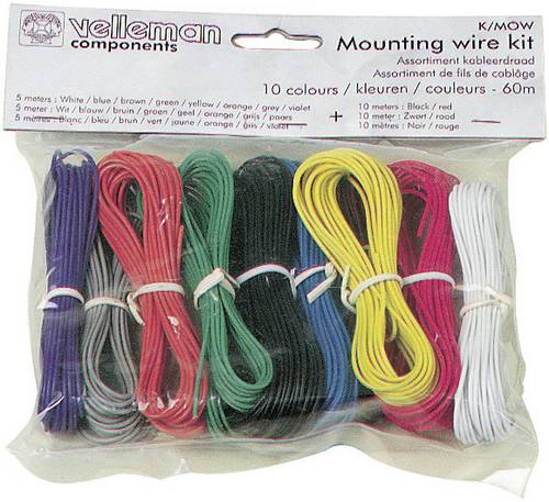 Velleman Litze K/MOW 1 x 0.20mm² Bunt 1 Set