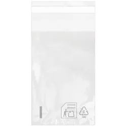 MONOUSO - Flachbeutel BOPP mit Falte Klebstoff 8x12cm G160 (1.000 Stück)