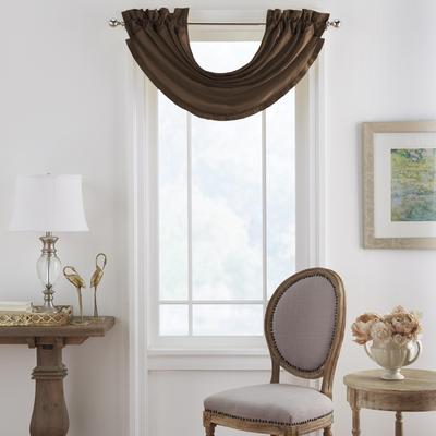 "Threadmade Versailles Faux Silk Waterfall Window Valance - 52"" w x 36"" l"