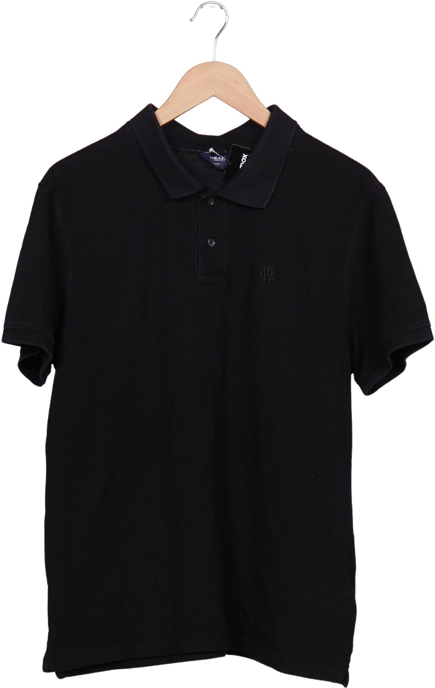 McNeal Herren Poloshirt, Schwarz, Gr. L, Baumwolle - Second Hand
