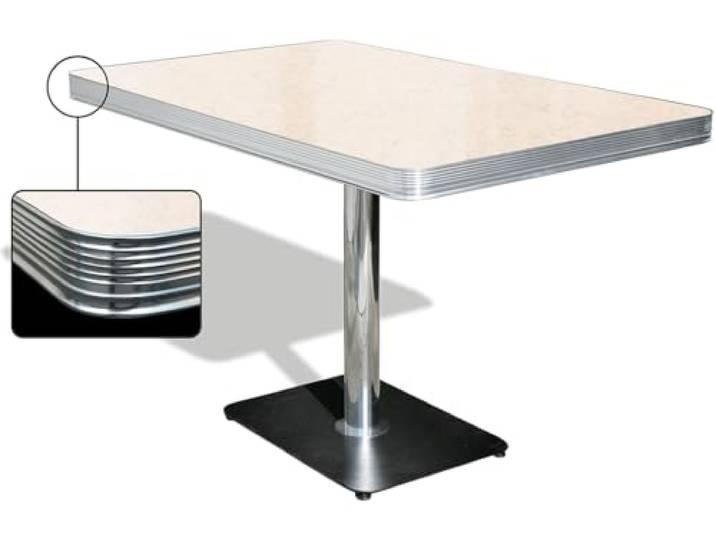 Bel Air Esstisch Tisch Dinertisch Bürotische Kantinentisch Gastrotisch Bistrotisch (Antique White)