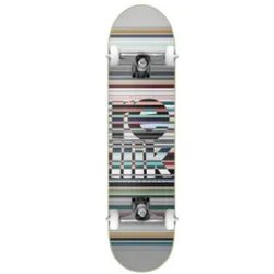 Rellik Complete Skateboard Stripes White