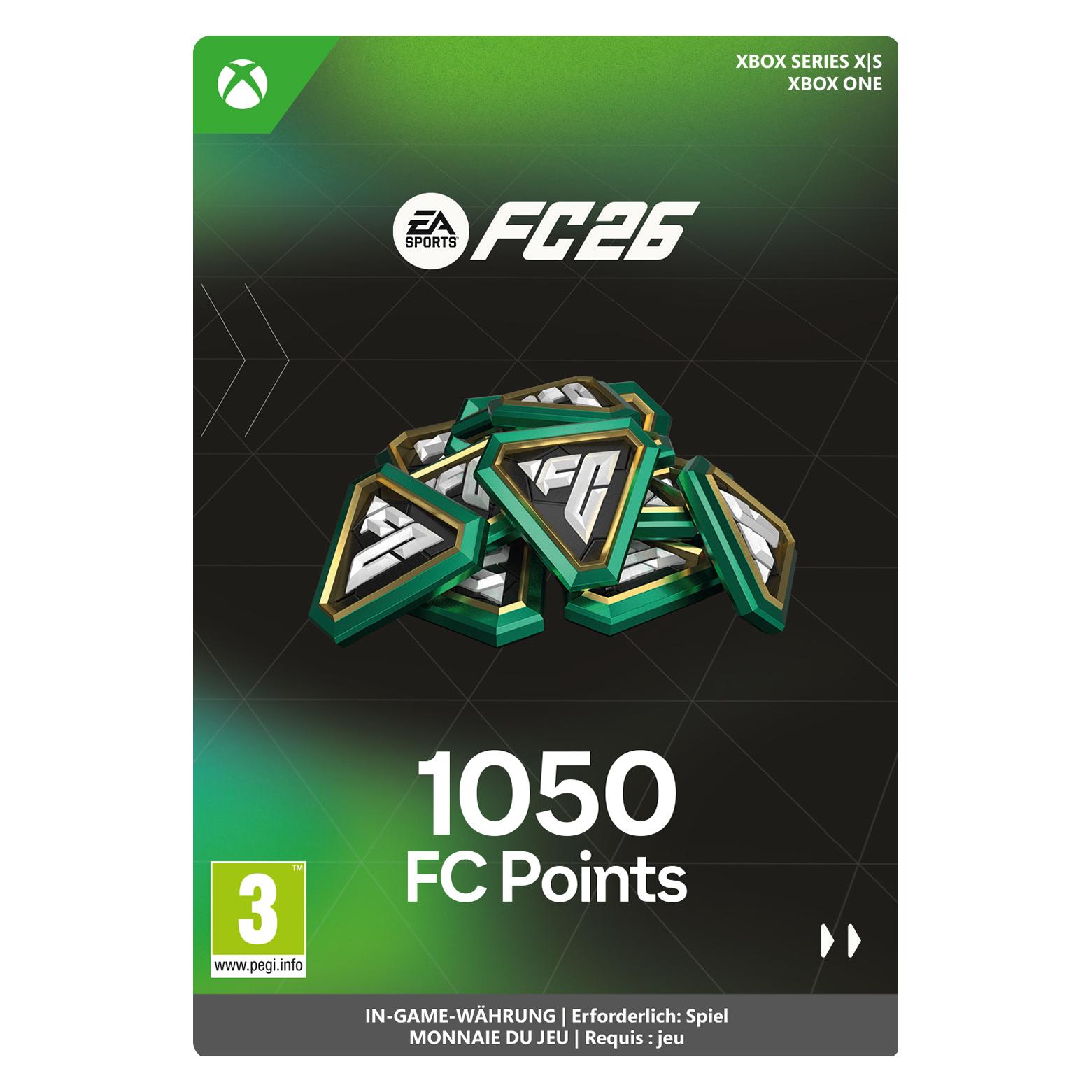Microsoft Xbox EA SPORTS FC 26 - FC POINTS 1050 Download Code (7F6-00899)