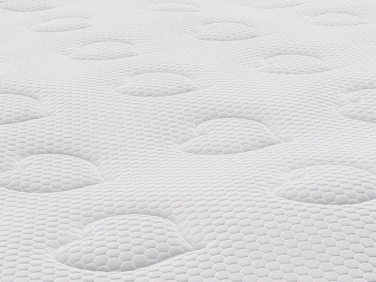 YSMÉE American Dream Bedset met opbergruimte en pocketvering matras, Wit, 140 x 190 cm