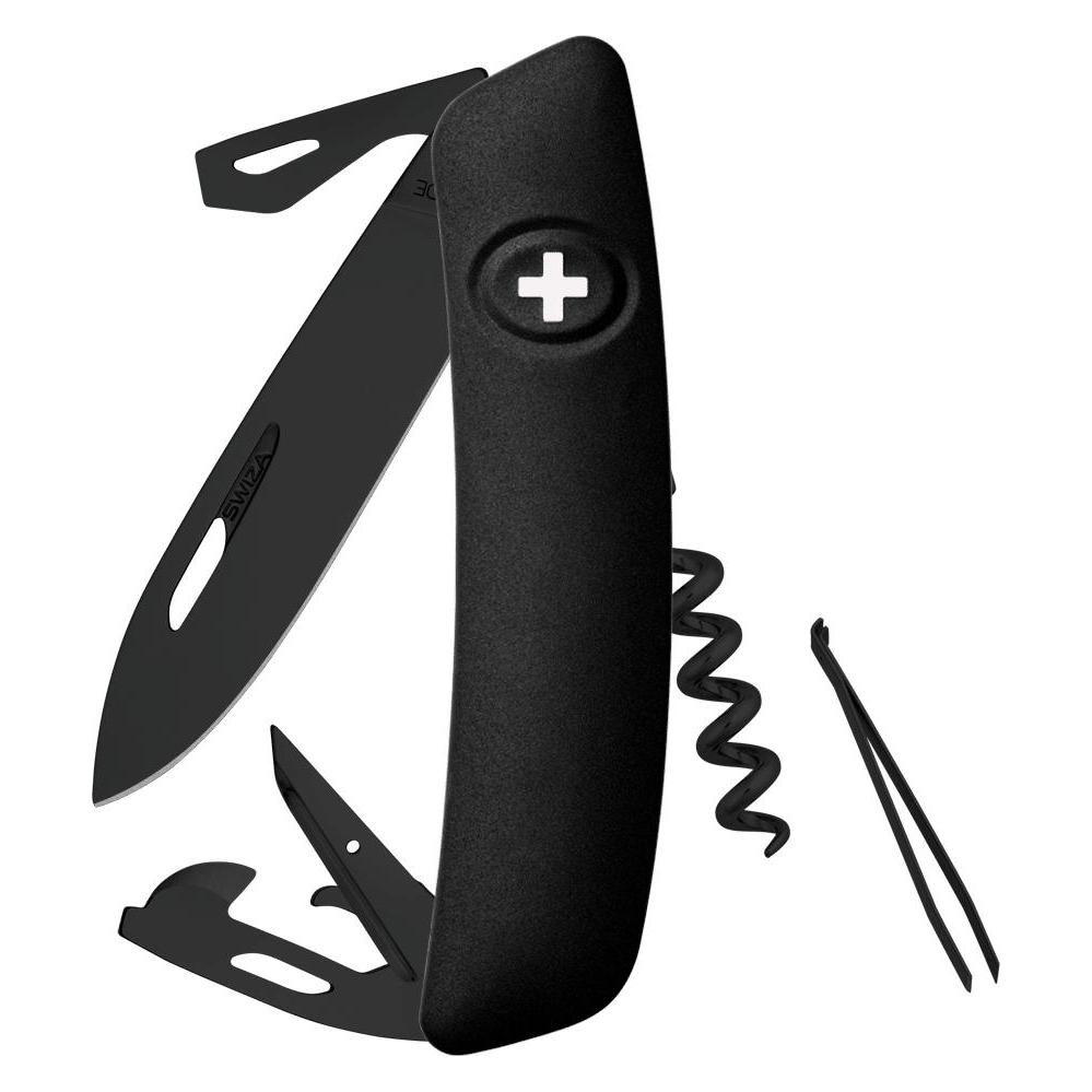 Swiza D03 ALLBLACK Schweizer-Messer (KNI.0033.1010)