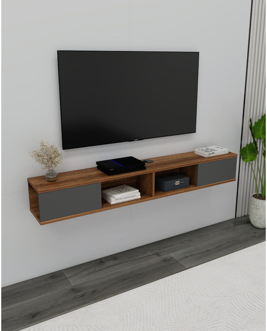 Latitude Run TV-Ständer Weylyn für TVs bis zu 60" Light walnut/Anthracite 60"