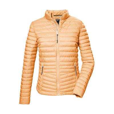 Steppjacke KILLTEC "KOS 58 WMN QLTD JCKT", Damen, Gr. 48, orange (pfirsich), Obermaterial: 100% Polyester.Futter: 100% Polyester.Füllung: 100% Polyester, Jacken Steppjacke, Damen Steppjacke: wind-und wasserabweisend, atmungsaktiv