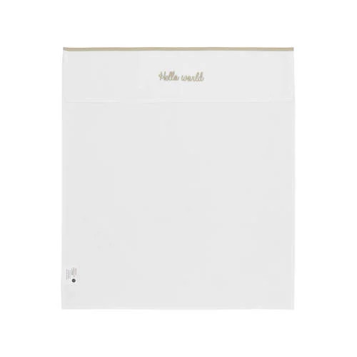 Meyco baby ledikantlaken Hello World Sand 100 x 150 cm