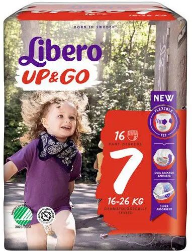 Libero Pañal  Up Go T7 16/26 Kg x16