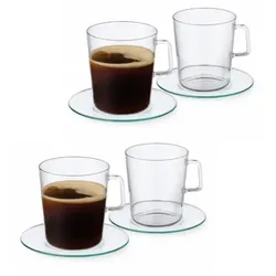 SIMAX 8tlg. Set  Erspressotassen aus Glas