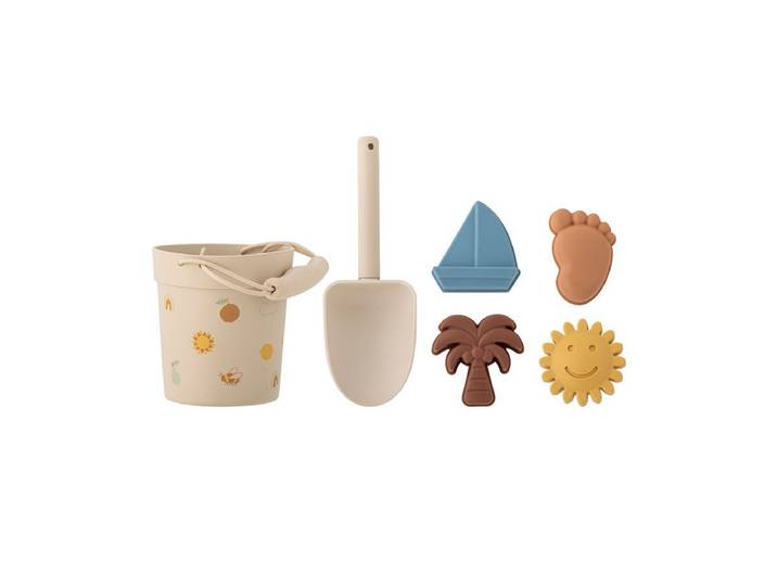 Strand- & Sandspielzeug-Set ?Milo? ? Naturfarbenes Silikon - Bunt - Luxusbetten24