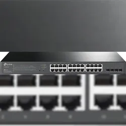 TPLINK TP-LINK JetStream TL-SG2428P Netzwerk Switch 24 + 4 Port 10 / 100 / 1000 MBit/s PoE-Funktion