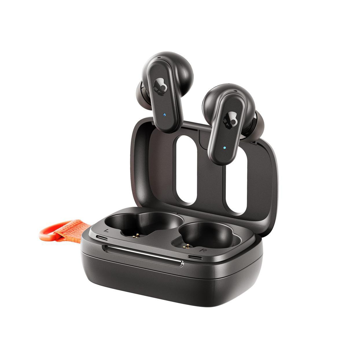 Skullcandy Dime 3 True Wireless drahtlose Kopfhörer, schwarz/orange Bluetooth In-Ear S2DCW-R740