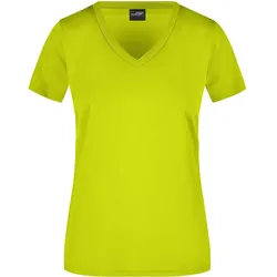 Damen Active-V-Shirt "JN735" - 3XL - acid-yellow