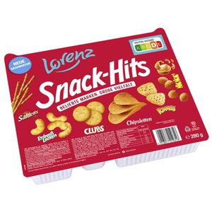 Lorenz Cracker Snack-Hits, 6 verschiedene Knabbersnacks, 280g