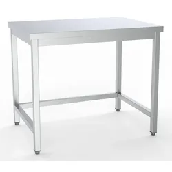 Chefgastro 600 Arbeitstisch Edelstahl offenem Unterbau Selbstmontage 2000 BxTxH 2000x600x900mm