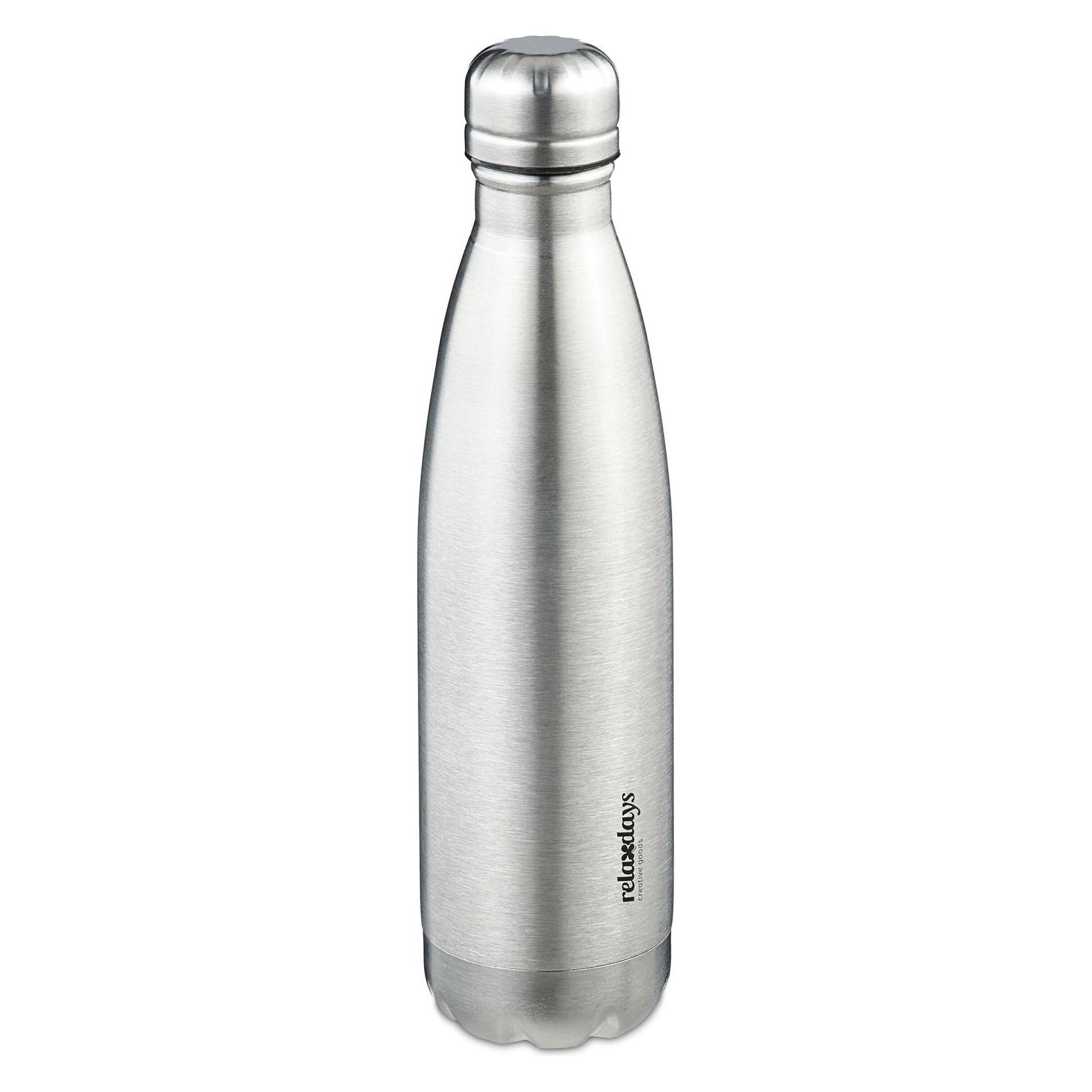 Relaxdays Edelstahl-Trinkflasche (0.50 l) (4052025475895)