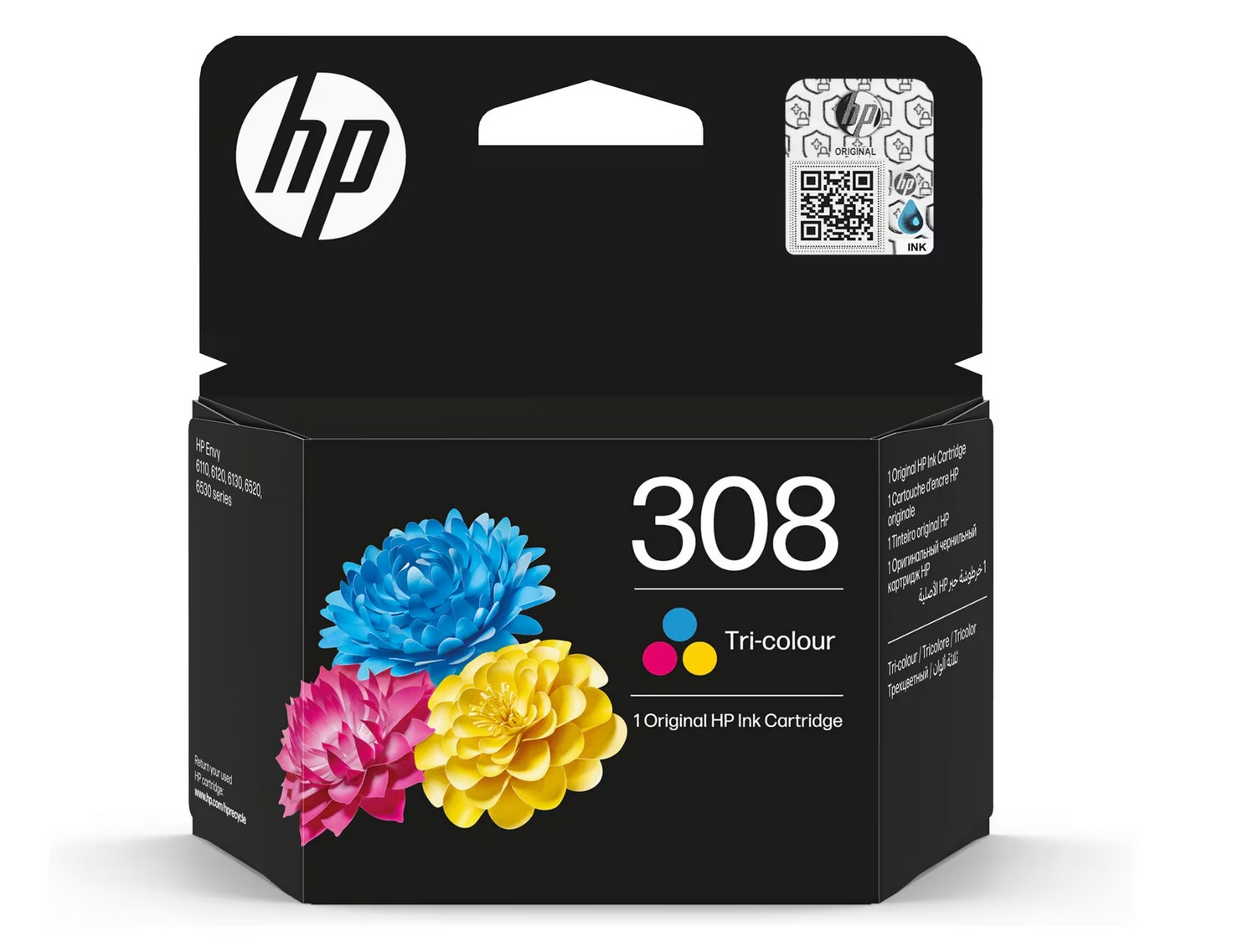 HP Original 308 Druckerpatrone TriColor (7FP20UE#CE1) für ca. 120 Seiten Instant Ink