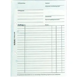 herlitz Formularbuch Auftragsbuch A5 selbstdurchschreibend VE=2x40 Blatt